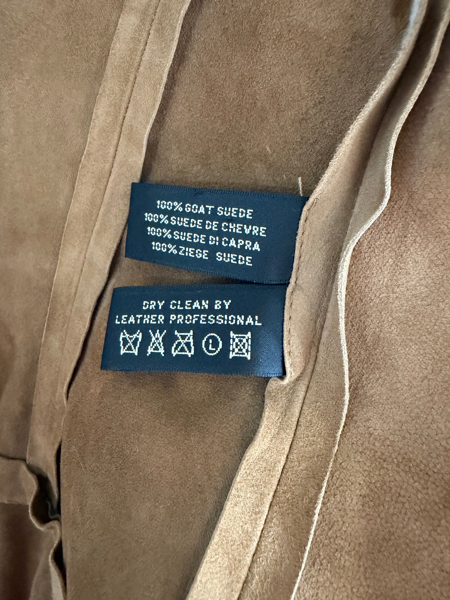 Vintage Ralph Lauren suede top