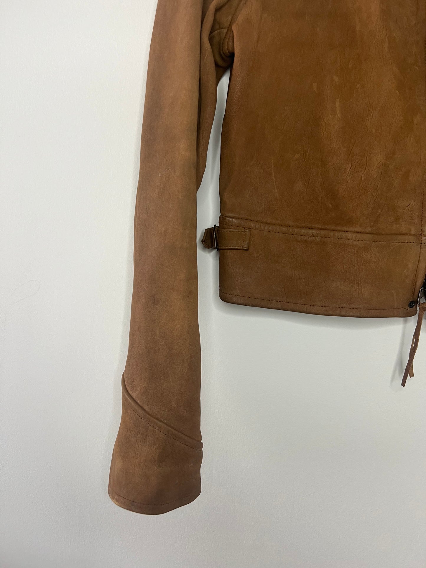 Vintage Ralph Lauren Cropped Leather Jacket