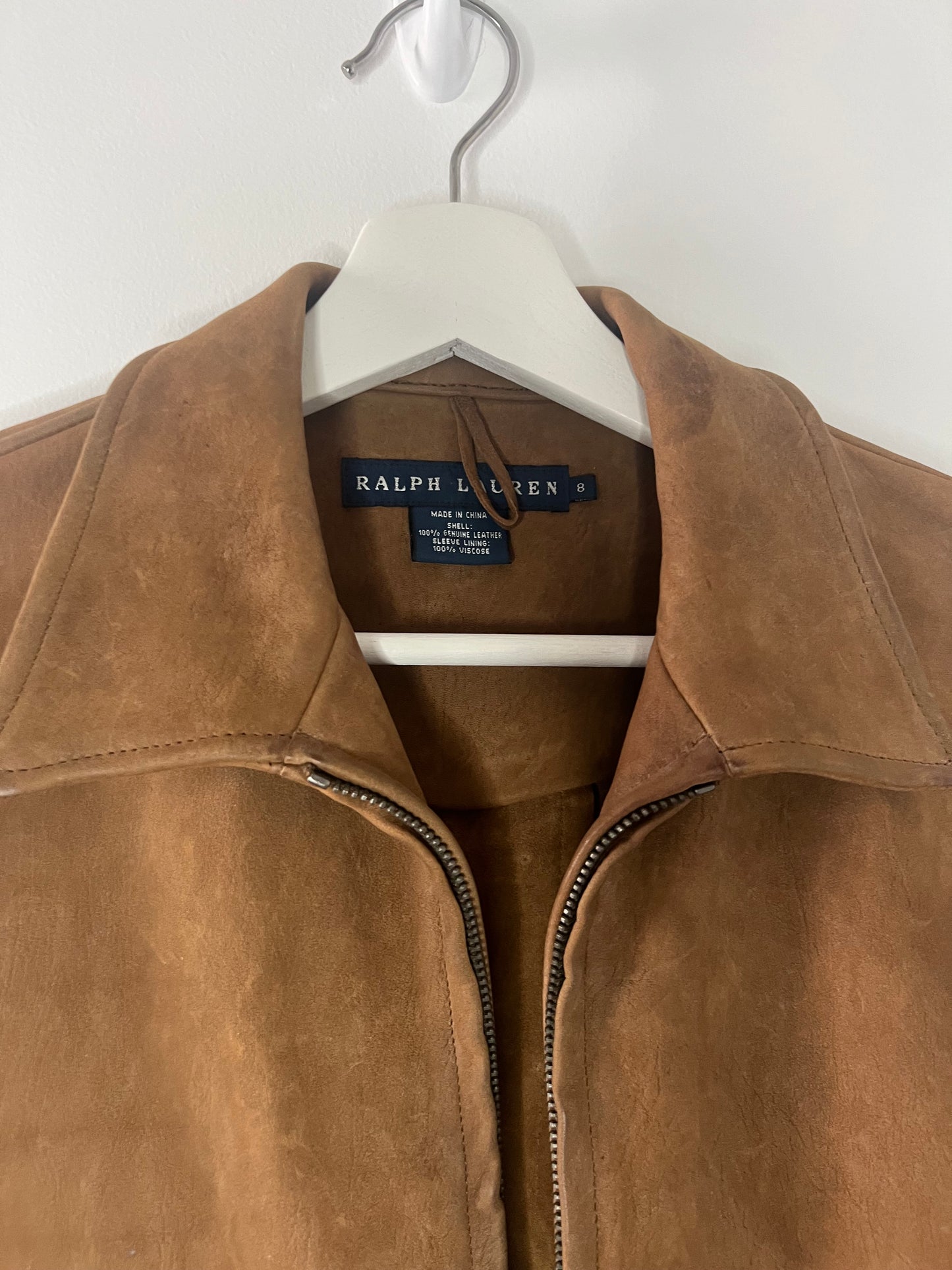Vintage Ralph Lauren Cropped Leather Jacket