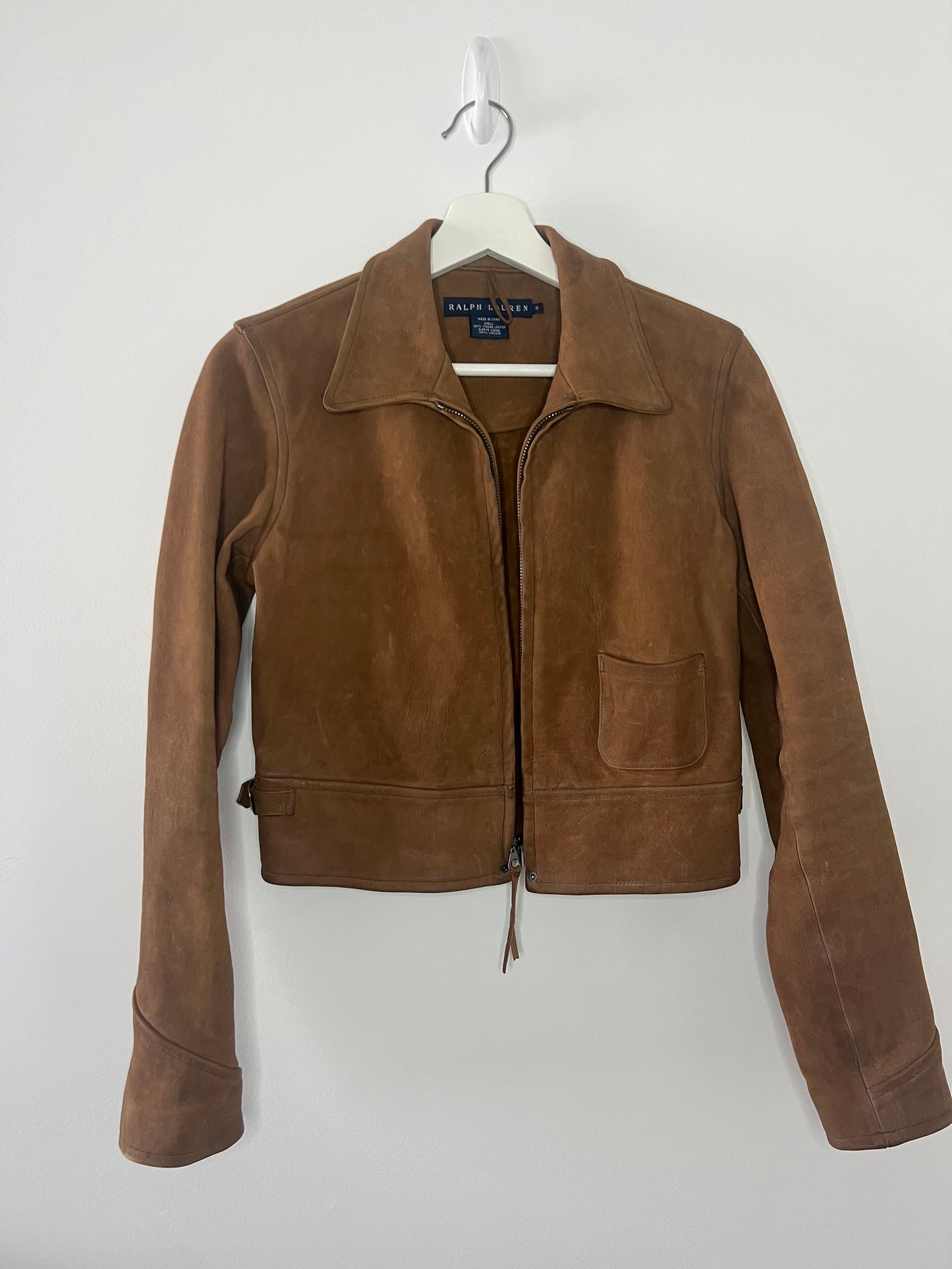 Vintage Ralph Lauren Cropped Leather Jacket