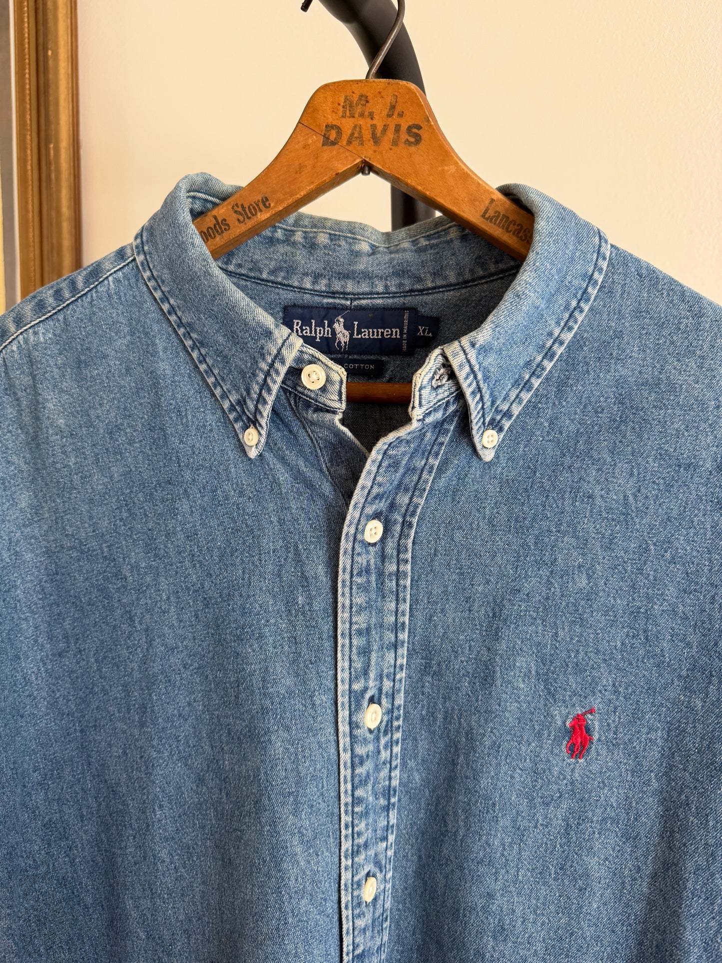 Vintage Ralph Lauren Button down Denim shirt from 1985