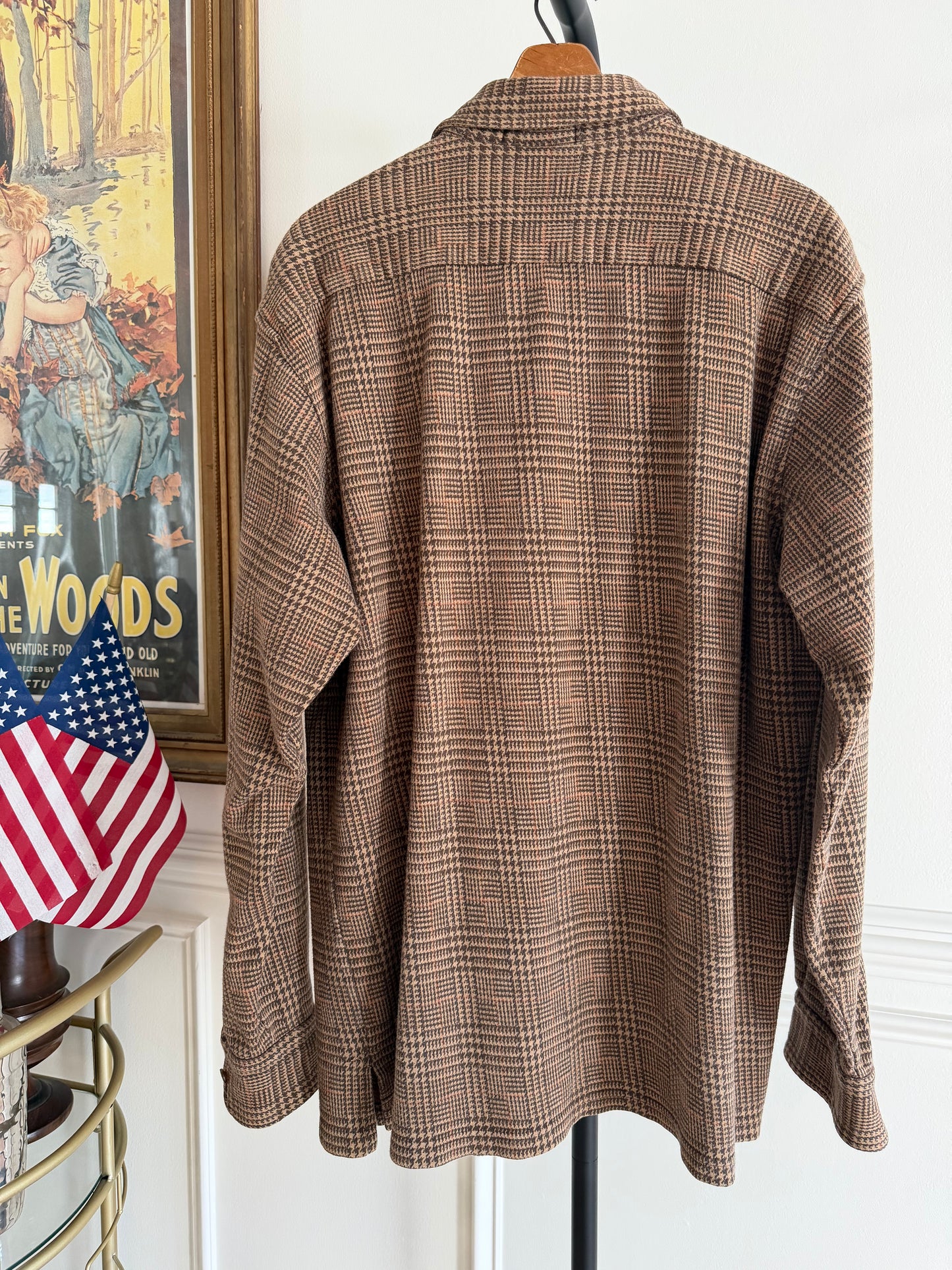 Vintage Ralph Lauren houndstooth button down shirt