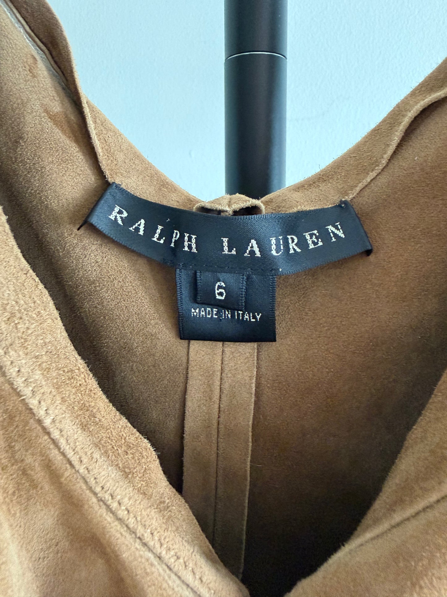 Vintage Ralph Lauren suede top