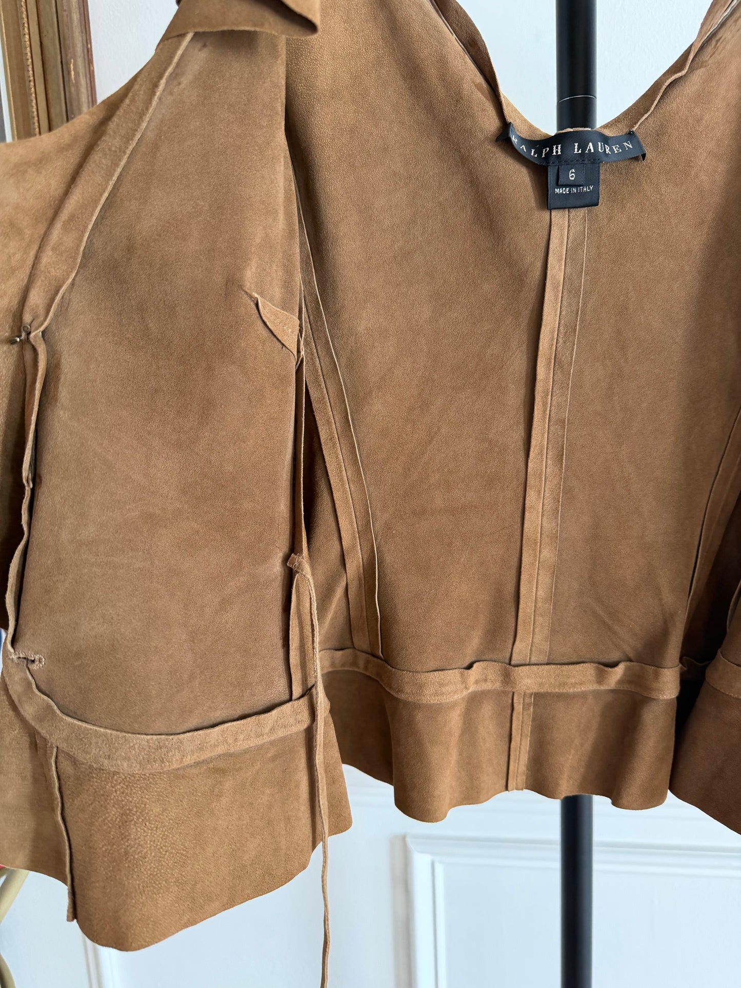 Vintage Ralph Lauren suede top
