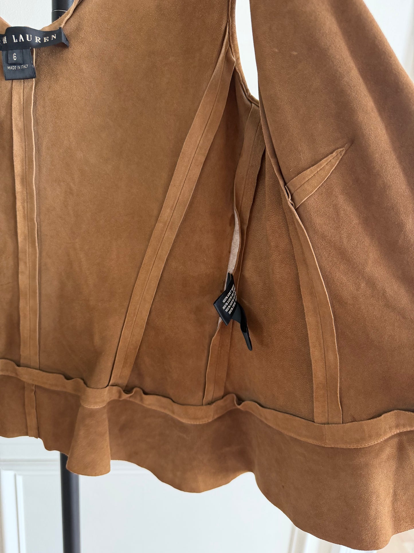Vintage Ralph Lauren suede top