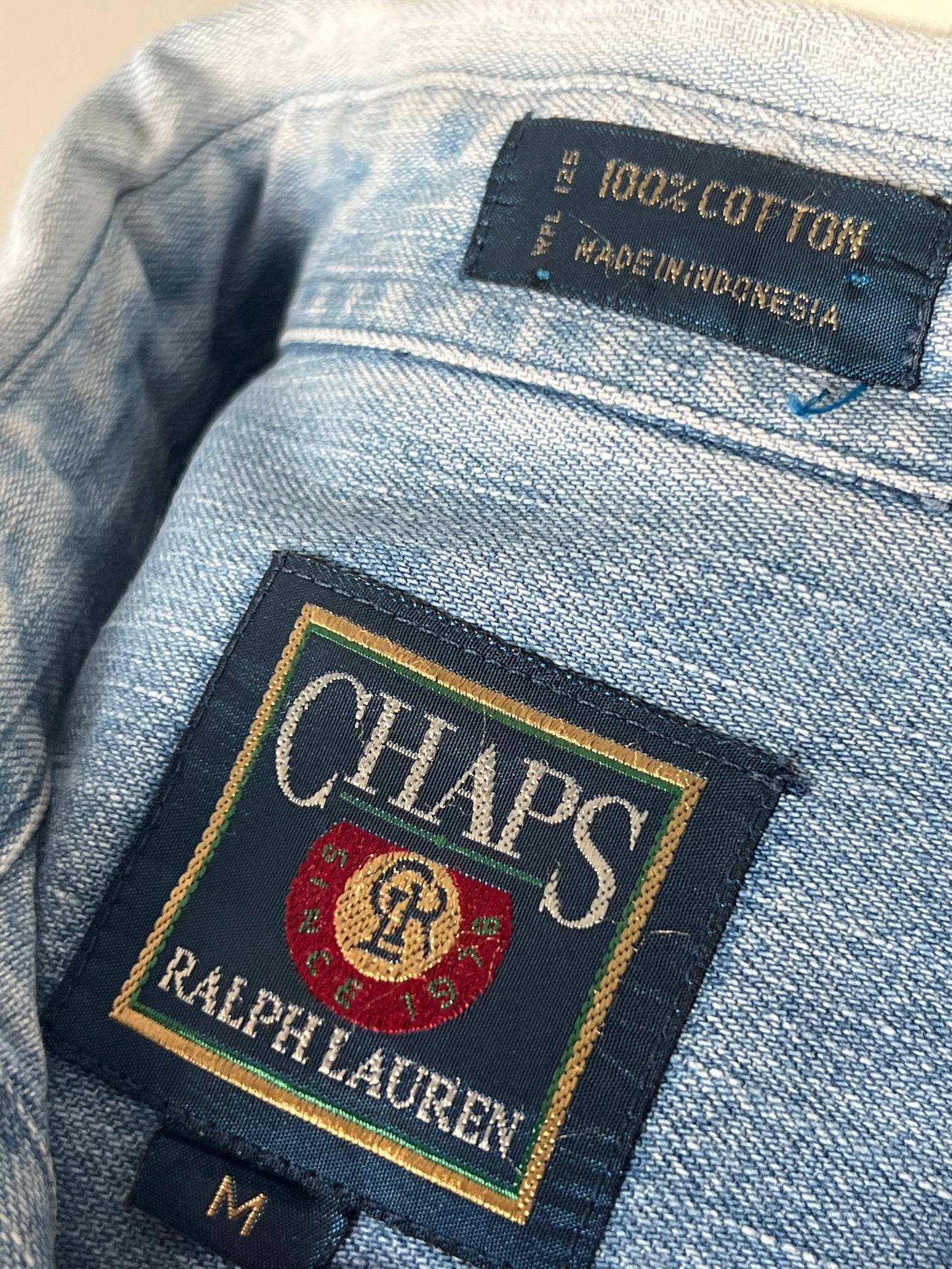 90's Chaps Denim Button Down